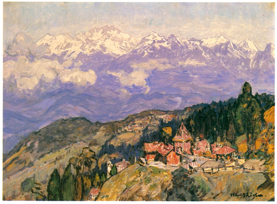 Yoshida Hiroshi – Landscape, Darjeeling [from Fukuoka Art Museum]