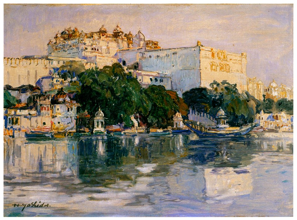 Yoshida Hiroshi – Palace of Udaipur [from Fukuoka Art Museum]
