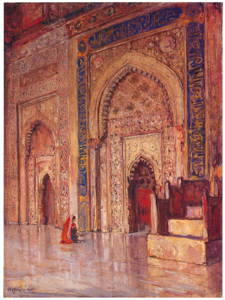 Yoshida Hiroshi – Fatehpur Sikri (Palace) [from Fukuoka Art Museum]