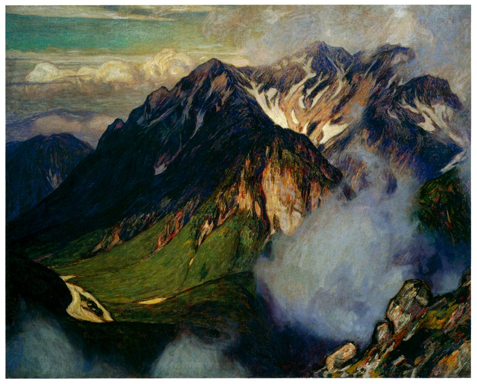 Yoshida Hiroshi – Mt. Hotaka [from Fukuoka Art Museum]