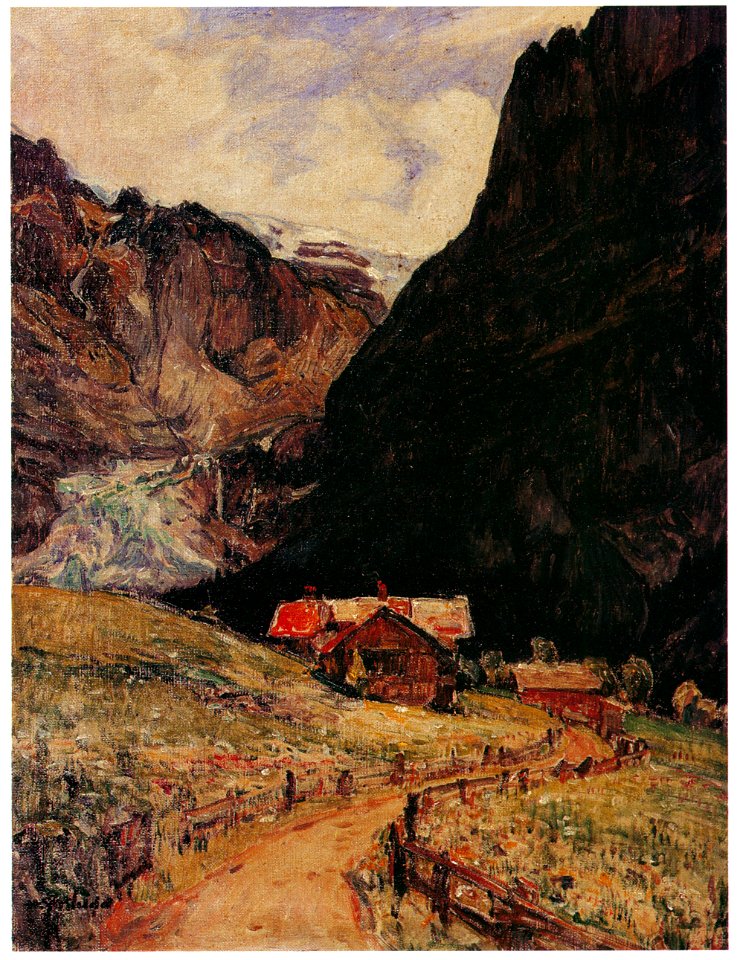Yoshida Hiroshi – A Hut in the Alps [from Fukuoka Art Museum]