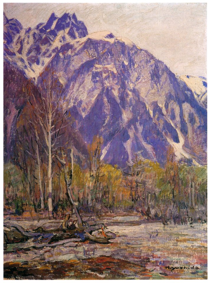 Yoshida Hiroshi – Mt. Hotaka [from Fukuoka Art Museum]