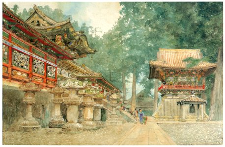 Yoshida Hiroshi – Nikko [from Fukuoka Art Museum]. Free illustration for personal and commercial use.