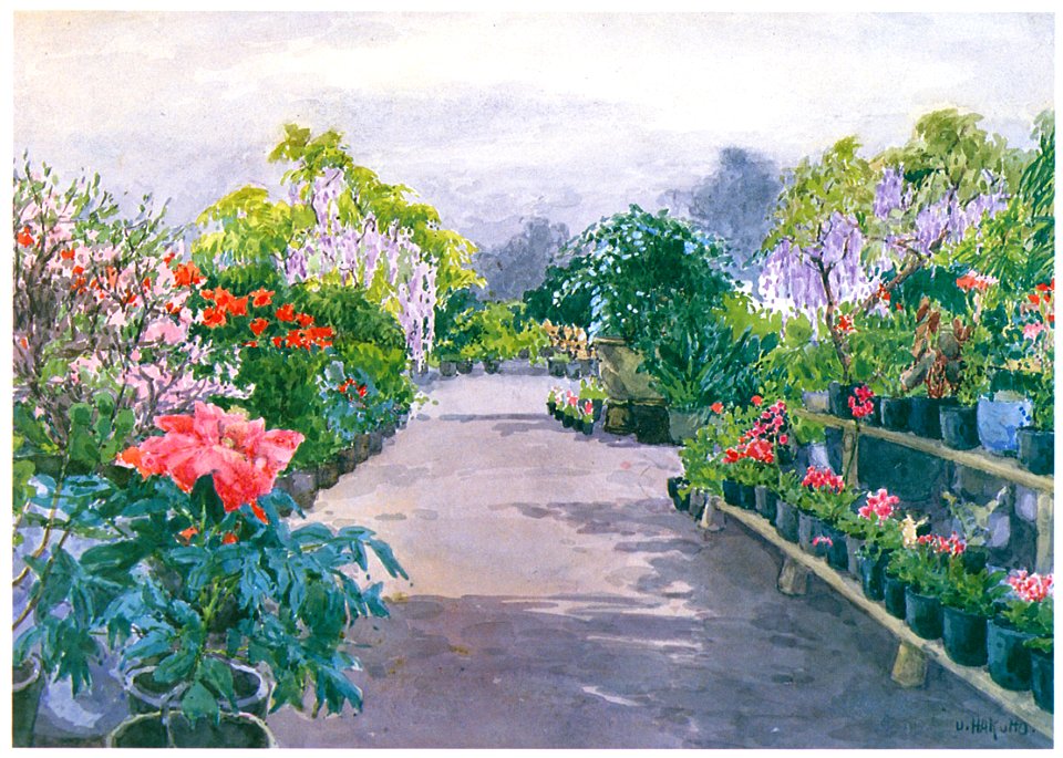Yoshida Hiroshi – Landscape with Flowers [from Fukuoka Art Museum]