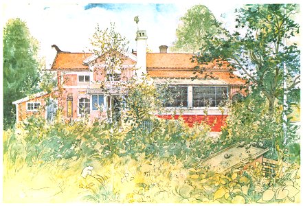 Carl Larsson – The Cottage [from Our Home]. Free illustration for personal and commercial use.