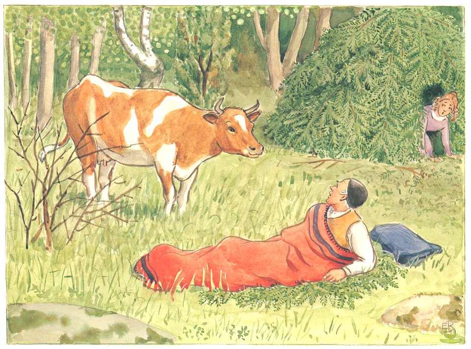 Elsa Beskow – Plate 10 [from Uncle Blue’s New Boat]