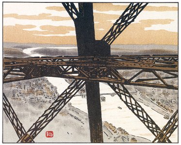 Henri Rivière – Dans la tour [from Les Trente-six Vues de la tour Eiffel]