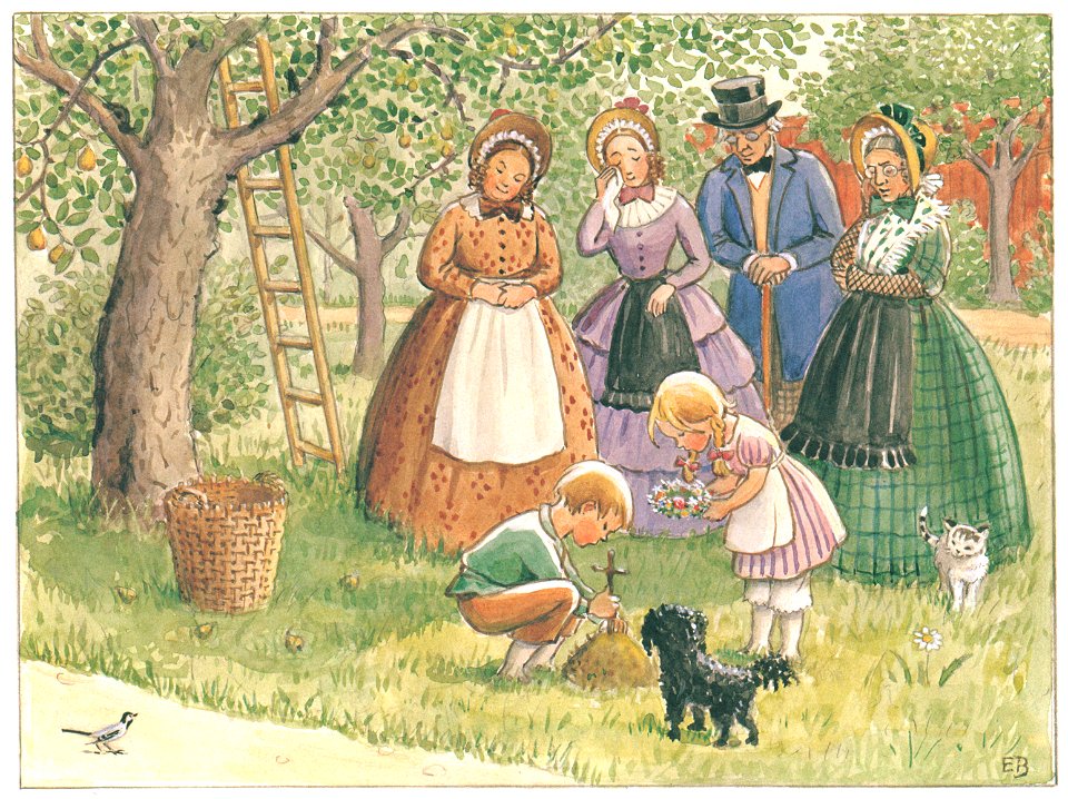 Elsa Beskow – Plate 1 [from Uncle Blue’s New Boat]