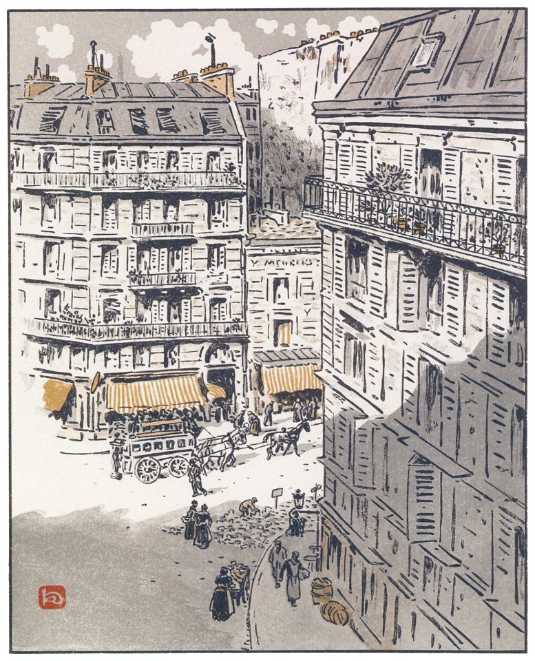 Henri Rivière – De la rue Rochechouart [from Les Trente-six Vues de la tour Eiffel]