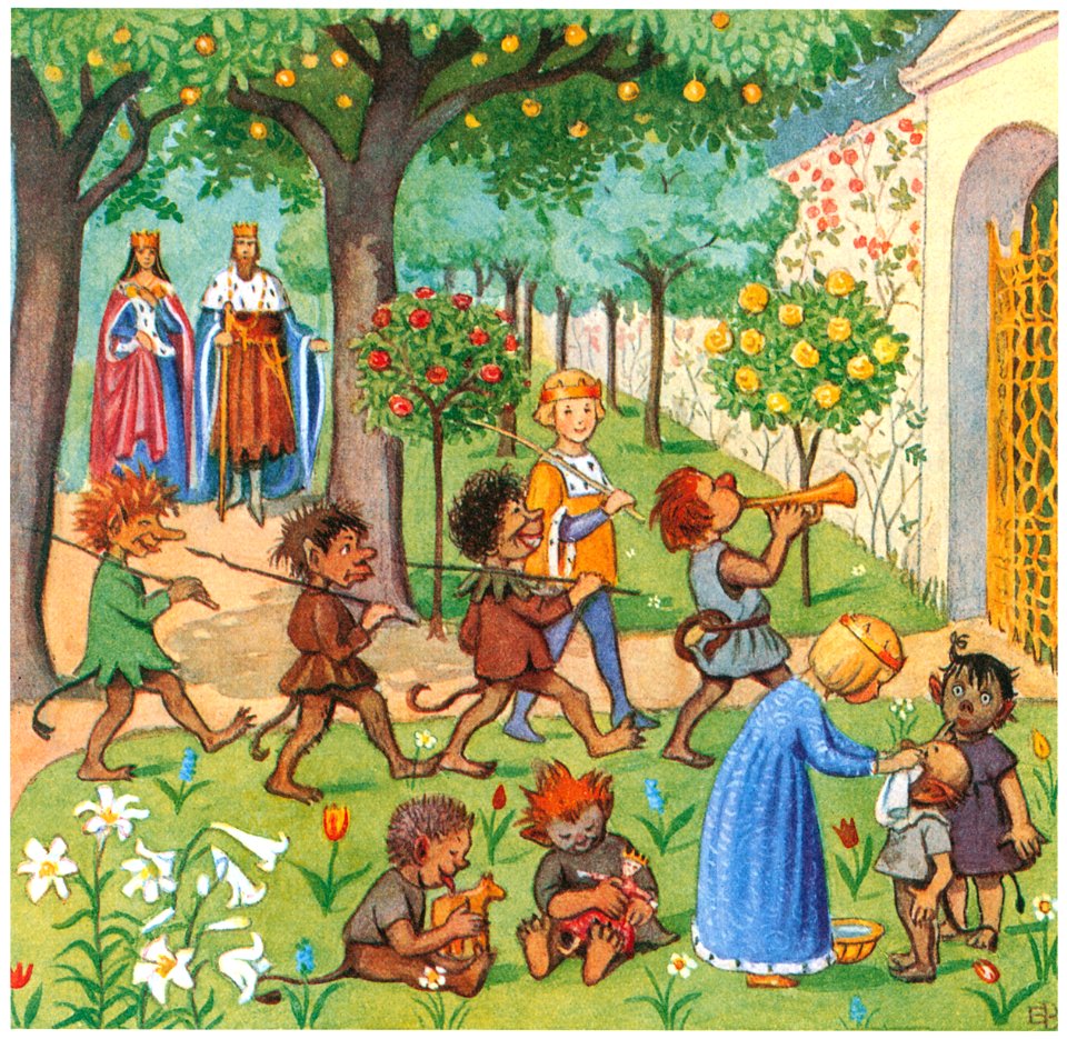 Elsa Beskow – Plate 12 [from The Land of Long Ago]