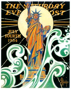 J. C. Leyendecker – Statue of Liberty [from The Great American Illustrators]. Free illustration for personal and commercial use.