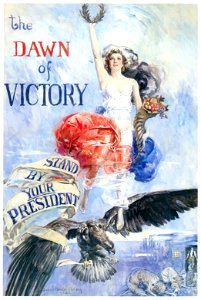 Howard Chandler Christy – Stand By Your President [from The Great American Illustrators]. Free illustration for personal and commercial use.