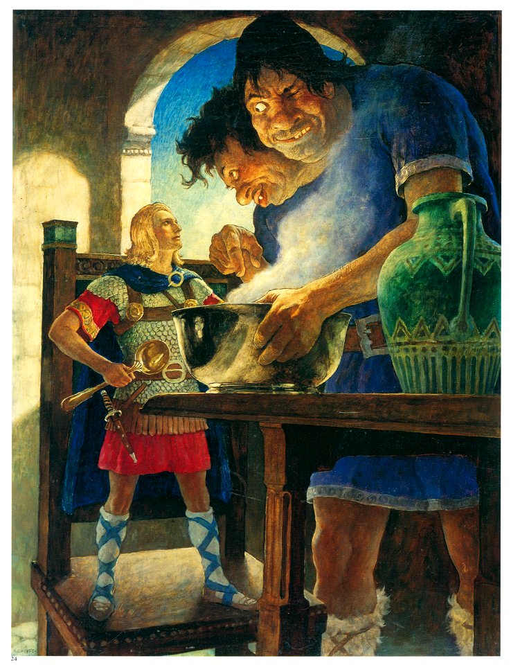 N. C. Wyeth – Jack the Giant Killer [from The Great American Illustrators]. Free illustration for personal and commercial use.