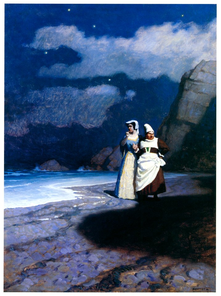 N. C. Wyeth – Rose Salterne and the White Witch [from The Great American Illustrators]