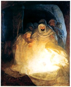 N. C. Wyeth – Nativity [from The Great American Illustrators]. Free illustration for personal and commercial use.