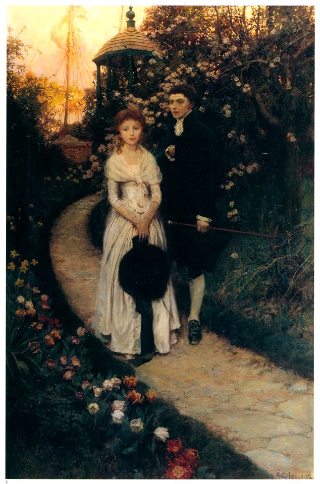 Howard Pyle – Garden of Youth [from The Great American Illustrators]