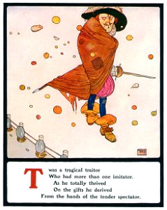 Edmund Dulac – T was a tragical traitor [from Lyrics Pathetic & Humorous from A to Z]. Free illustration for personal and commercial use.