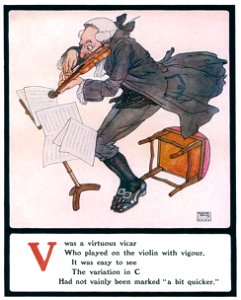 Edmund Dulac – V was a virtuous vicar [from Lyrics Pathetic & Humorous from A to Z]
