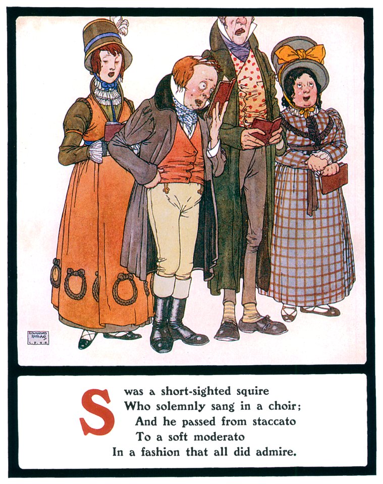 Edmund Dulac – S was a short-sighted squire [from Lyrics Pathetic & Humorous from A to Z]