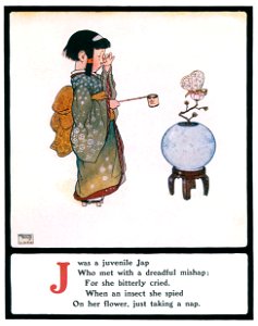 Edmund Dulac – J was a juvenile Jap [from Lyrics Pathetic & Humorous from A to Z]