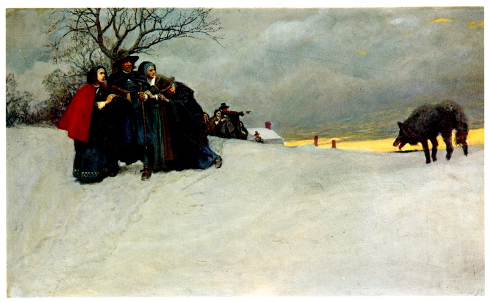 Howard Pyle – A Wolf Had Not Been Seen at Salem for Thirty Years (The Salem Wolf) [from HOWARD PYLE]