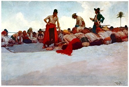 Howard Pyle – So the Treasure Was Divided (The Fate of a Treasure Town) [from HOWARD PYLE]. Free illustration for personal and commercial use.
