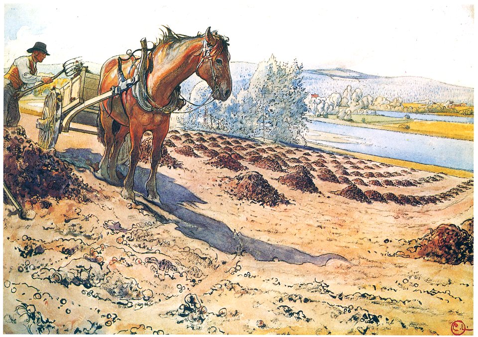 Carl Larsson – Plate 12 [from A Farm: Paintings from a Bygone Age]