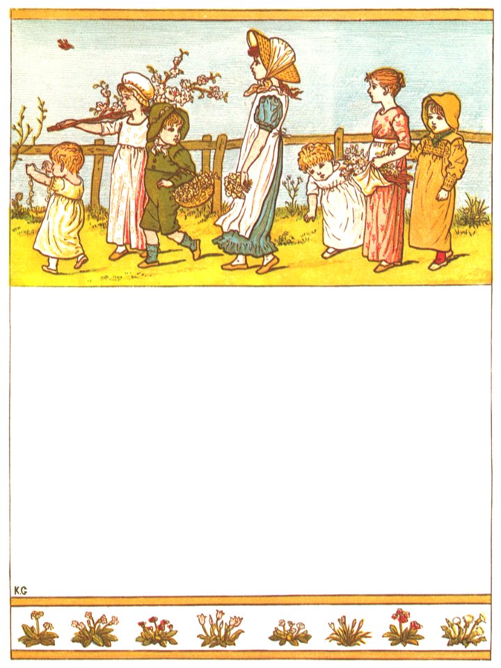 Kate Greenaway – O ring the bells! O ring the bells! We bid you, sirs, good morning [from Under the Window]