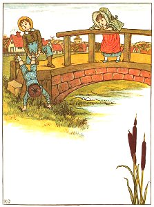 Kate Greenaway – Tommy was a silly boy, “I can fly,” he said [from Under the Window]