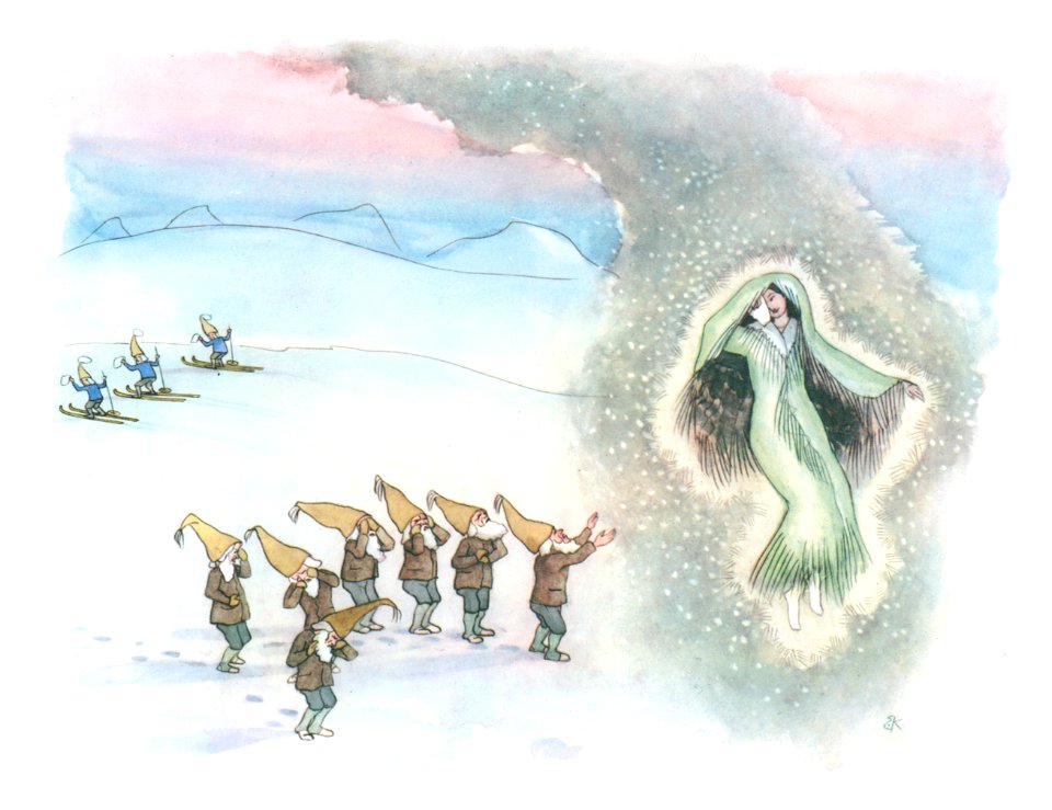 Ernst Kreidolf – Snow White’s Farewell [from Winter’s Tale]