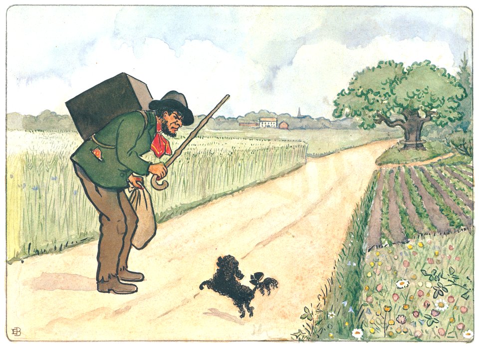 Elsa Beskow – Plate 6 [from Aunt Green, Aunt Brown and Aunt Lavender]