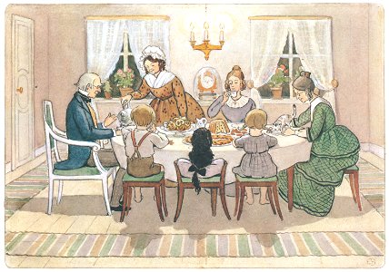 Elsa Beskow – Plate 14 [from Aunt Green, Aunt Brown and Aunt Lavender]