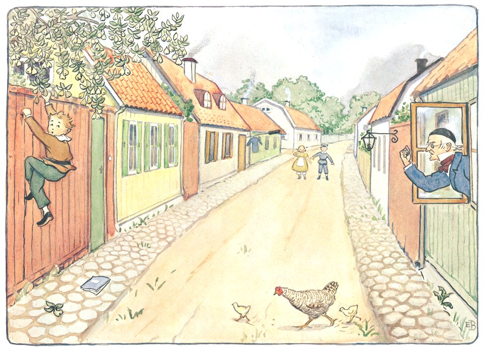Elsa Beskow – Plate 2 [from Aunt Green, Aunt Brown and Aunt Lavender]