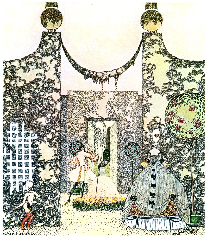 Kay Nielsen – A look—a kiss—and he was gone (Rosanie or The Inconstant Prince) [from Kay Nielsen]