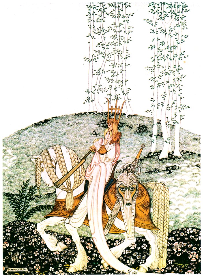 Kay Nielsen – Then he coaxed her down and took her home (The Lassie and Her Godmother) [from Kay Nielsen]