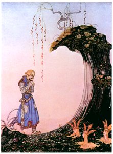 Kay Nielsen – “You’ll come to three Princesses, whom you will see standing in the earth up to their necks, with only their heads out” (The Three Princesses of Whiteland) [from Kay Nielsen]