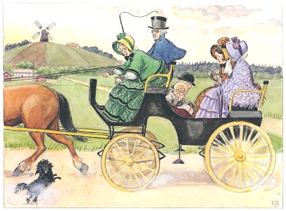 Elsa Beskow – Plate 15 [from Peter and Lotta’s Adventure]