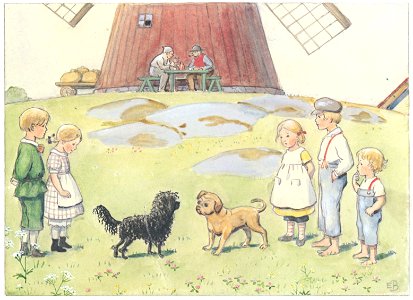 Elsa Beskow – Plate 8 [from Peter and Lotta’s Adventure]