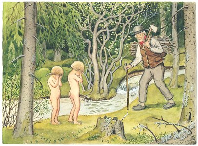 Elsa Beskow – Plate 11 [from Peter and Lotta’s Adventure]