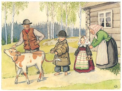 Elsa Beskow – Plate 12 [from Peter and Lotta’s Adventure]