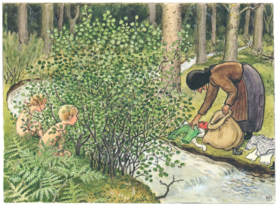 Elsa Beskow – Plate 10 [from Peter and Lotta’s Adventure]