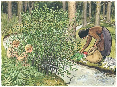 Elsa Beskow – Plate 10 [from Peter and Lotta’s Adventure]
