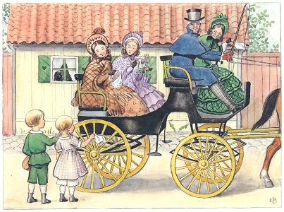 Elsa Beskow – Plate 4 [from Peter and Lotta’s Adventure]