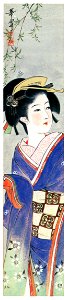 Takabatake Kashō – Near Summer [from Catalogue of Takabatake Kashō Taisho Roman Museum]. Free illustration for personal and commercial use.