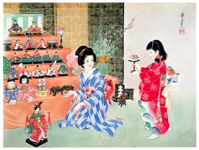 Takabatake Kashō – Beautiful Women in March [from Catalogue of Takabatake Kashō Taisho Roman Museum]