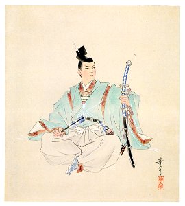 Takabatake Kashō – Tachi [from Catalogue of Takabatake Kashō Taisho Roman Museum]. Free illustration for personal and commercial use.