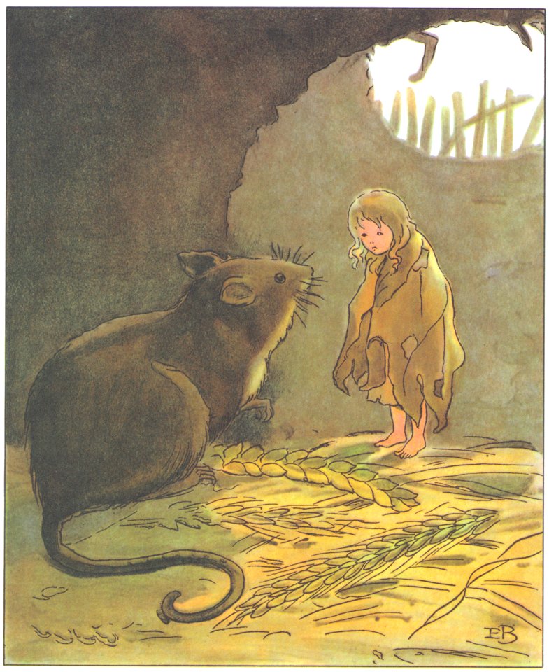 Elsa Beskow – Plate 8 [from Thumbelina]