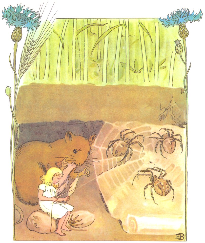 Elsa Beskow – Plate 12 [from Thumbelina]