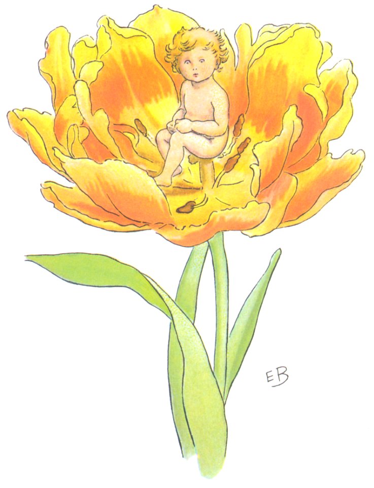 Elsa Beskow – Plate 2 [from Thumbelina]