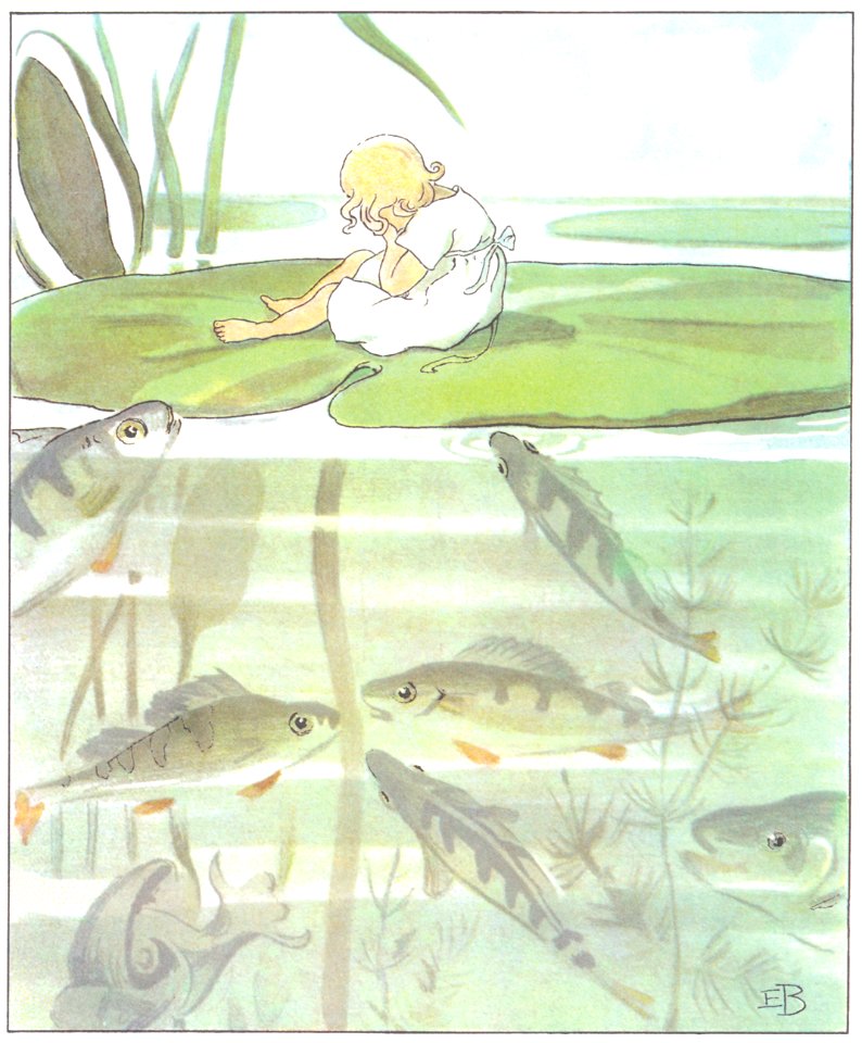 Elsa Beskow – Plate 5 [from Thumbelina]